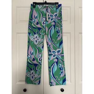 Women’s Seductive Sabrina Trousers Floral Multicolored Size 38 NWT